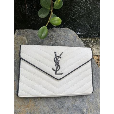 ysl kate monogram white caviar